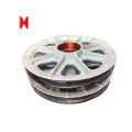 Wire rope sheaves nylon pulley wheels with bearings