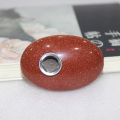 Runyangshi Higth Quality Palm Tumbled Red sandstone Stone Natural Crystal Smoking Pipe Portable Tobacco Wand