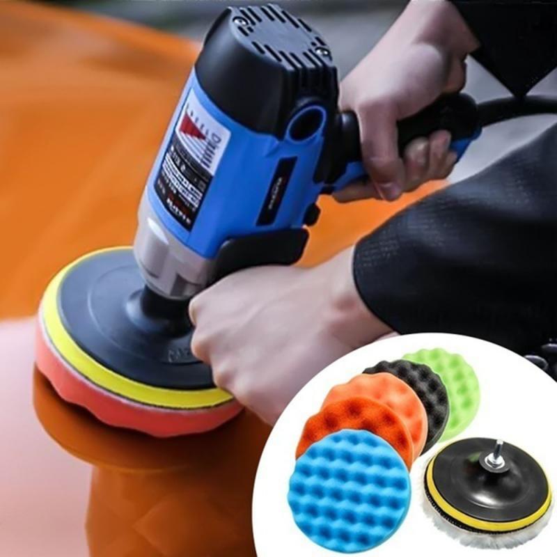 8pcs Car Polisher Gross Polish Pad Buffer Waxing Buffing Polishing Sponge Pad Car Wash Maintenance Waxing Sponge Car Accessories