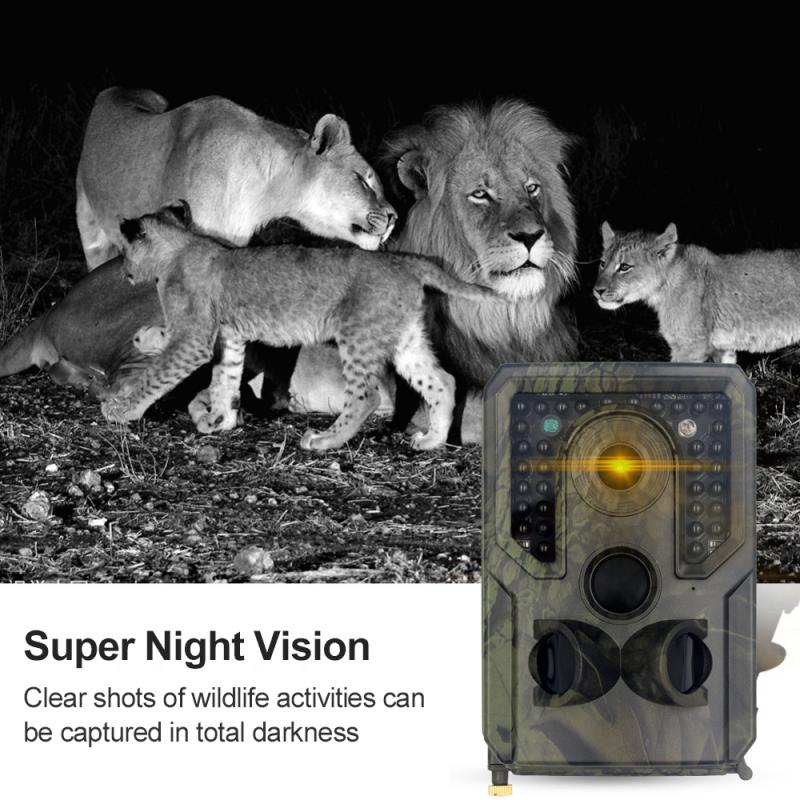 Hunting Camera Trail Camera 12MP 1080P HD Game Camera Waterproof Wildlife Scouting Hunting Cam With 120° Wide Angle Lens