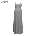 LONSANT Maternity Sleeveless Vest Dresses Casual Solid Holiday Pregnancy Dresses Pregnant Sundress Dresses For Women's Clothes