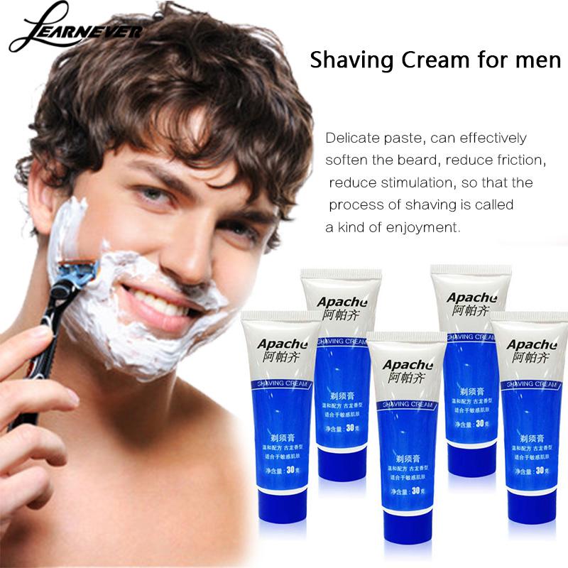 30g Shaving Cream Suitable For All Skin Shaving Foam Manually Soften Beard Reduce Friction Shaving Cream Deionized Water