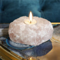 1pcs Natural Rose Quartz Candle Holders Crystals Candlesticks Minerals Raw Candle Holder For Wedding Dinner Party
