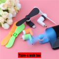 Mini Type-c USB Fan Flexible Cool Hand Fans For Xiaomi4c 5 5s 6 HuaweiP9 10 Type C Jack Interface Mobile Phone Fans USB Gadget
