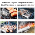 Pellet Smoker Tube, 12Inch Stainless Steel BBQ Wood Pellet Tube Smoker for Cold/Hot Smoking, Portable Barbecue Tools