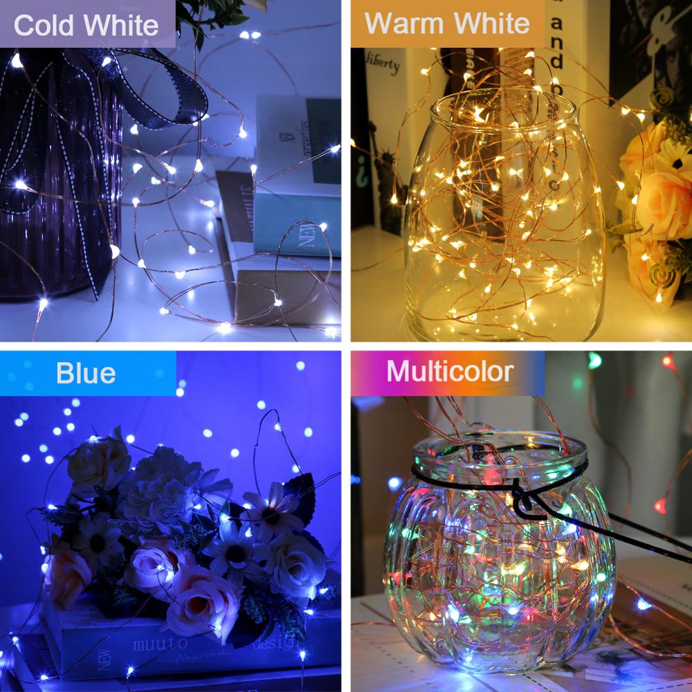 Garland Fairy Lights Decorative LED Lights String Battery-operated Wedding Window Decoration For Christmas Party New Year