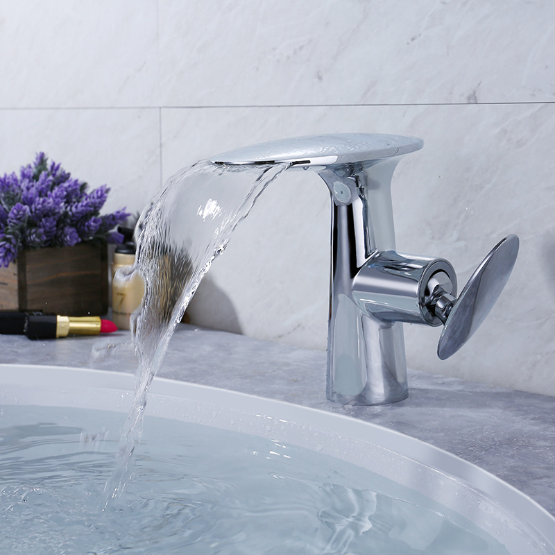  Mushroom head cold and hot brass basin faucet faucet 4 