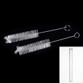 2pcs Reusable Metal Cleaner Brush Test Tube Bottle Cleaning Tool Straws Pipe Test Tube Cleaning Brushes Laboratory Supplies