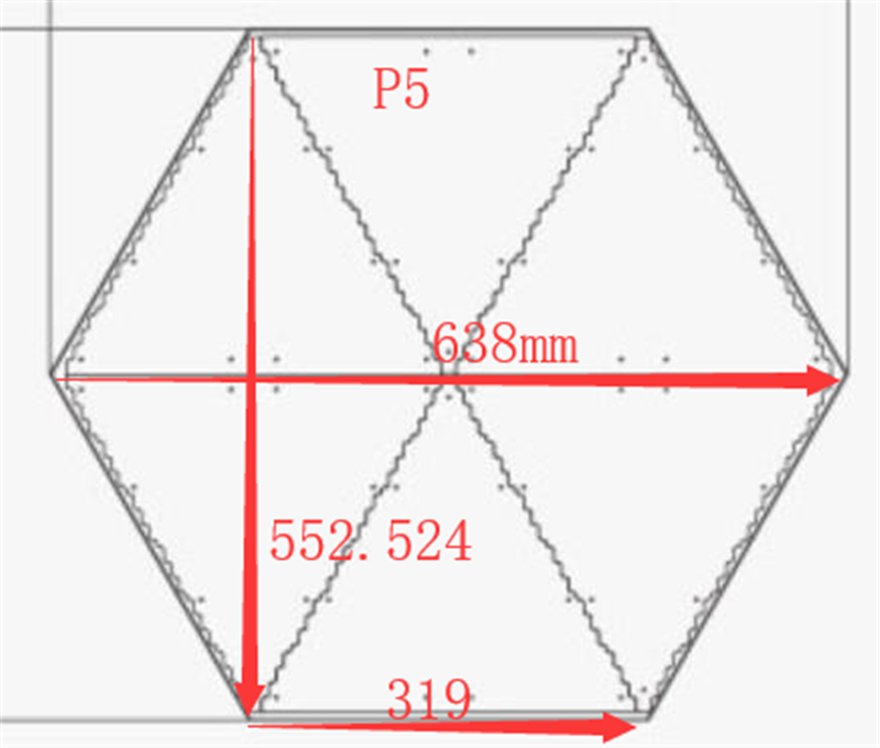 Hexagon Led Display
