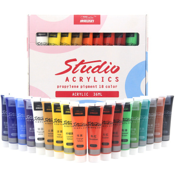 Acrylic Paint Set Colors 36 ml Fabric Paint for Clothing Textile nail fiber pigment acrylic paints for painting big Art supplies