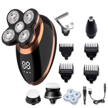 Electric Shaver Washable Rechargeable Electric Razor Shaving Machine for Men Beard Trimmer Wet-Dry Dual Use Five in One