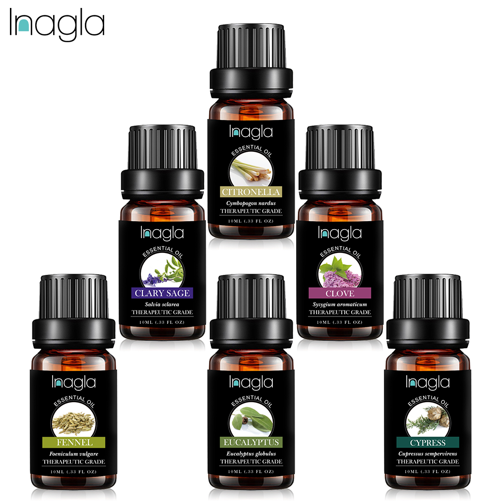 Inagla Peppermint 100% Pure Essential Oils For Aromatherapy Diffusers Essential Oil for Relieve Stress Organic Massage Relax