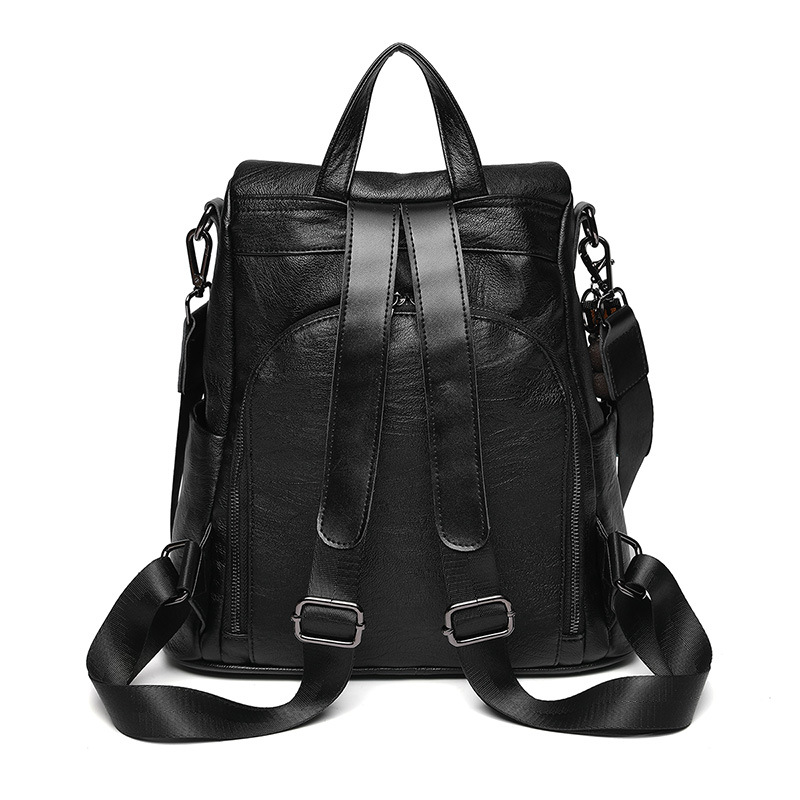 Backpack Women New Wave Anti-Theft Travel Bag Korean Version Of The Wild Fashion Large Capacity Soft Leather Women's Backpack