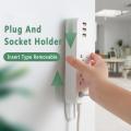 Home-free Wall-mounted Row Holder Plug-in Board Router Plug-in Line Board Holder Plug-in Line Storage Holder Power Strip Holder
