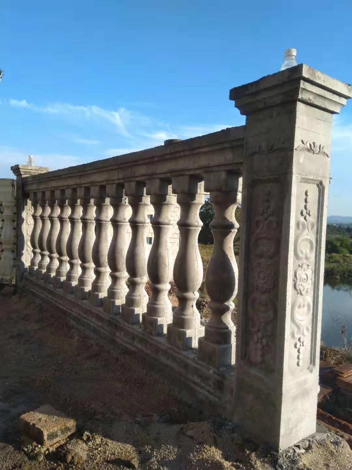 ABS plastic moulds baluster side column mold F46 home villa garden concrete molds for sale