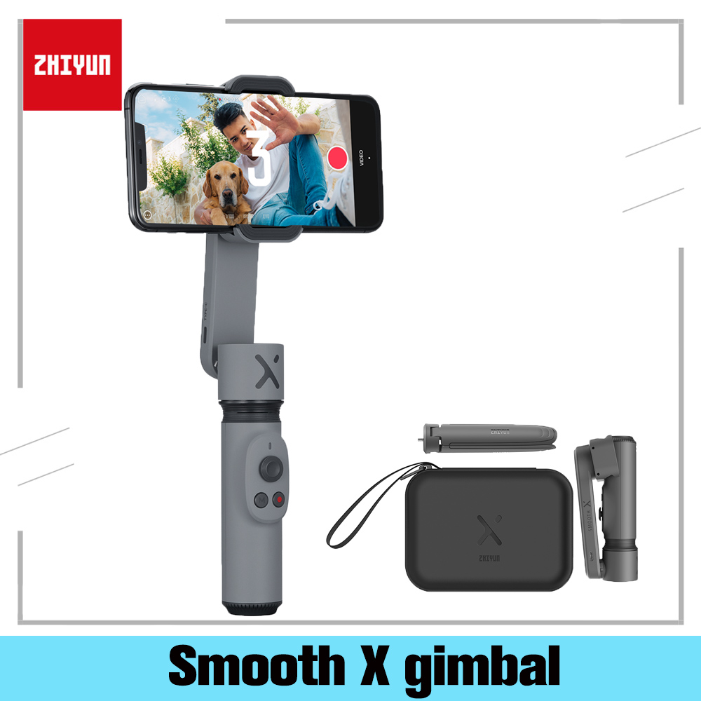 Zhiyun Smooth X Handheld Gimbal Stabilizer Mobile Phone Selfie Stick Vlog Anti-shake Bluetooth Smart For Xiaomi Huawei Samsung