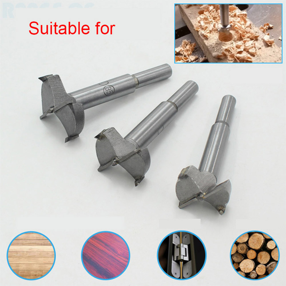 15mm-48mm Forstner Carbon Steel Boring Drill Bits Woodworking Self Centering Hole Saw Tungsten Carbide Wood Cutter Tools Set