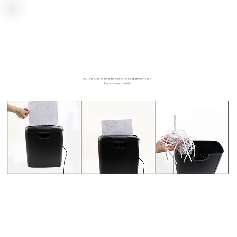 Office Paper Shredder Home Office Electric Mute Shredder Mini Household Paper Shredder Cutter A6 A4 Folding Machine for Office H
