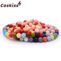 Coskiss Infant Teether Silicone Beads 20pc 12mm Round Silicone Baby Teething Beads Food Grade Nursing Chew Baby Teether