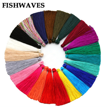 FISHWAVES 10pcs/lot 65mm Tassels Fringe DIY Earrings Accessories Silk Tassels For Embellishments Jewelry Findings Tassels New