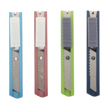 Stainless Steel Mini Utility Knife Cutter Razor Blade Tool Sharp Snap Off Knife Retractable