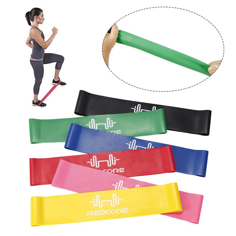 6 Colors Yoga Resistance Rubber Bands Indoor Outdoor Fitness Equipment Pilates Sport Training Workout Elastic Bands