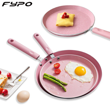 10 /8 inch Breakfast cake pot pizza plate fried egg non-stick Baking pot Omelet Pans frying pan Japanese Style Pink Cookware Pan