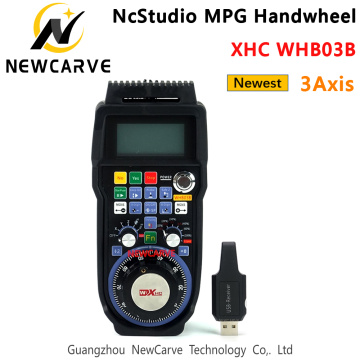 XHC WHB03B Nc Studio 3 Axis Wireless Handwheel MPG Pendant Remote Handle Compatible To Weihong V5 V8 For Engraving NEWCARVE