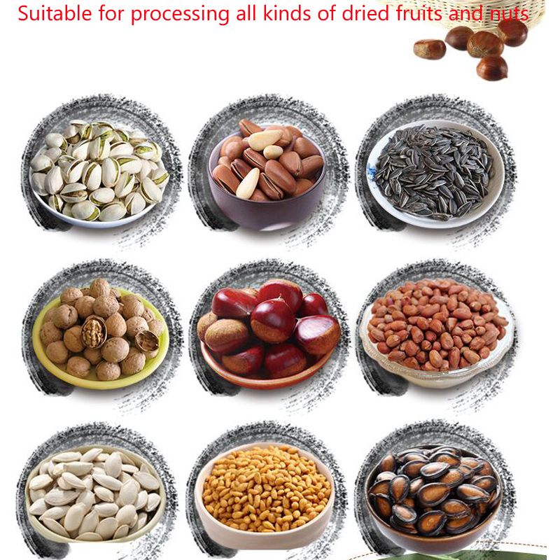 Horizontal Electric Roasting Machine High Quality Commercial Gas Nut Baking Machine Fried Pistachios Chickpeas Peanut