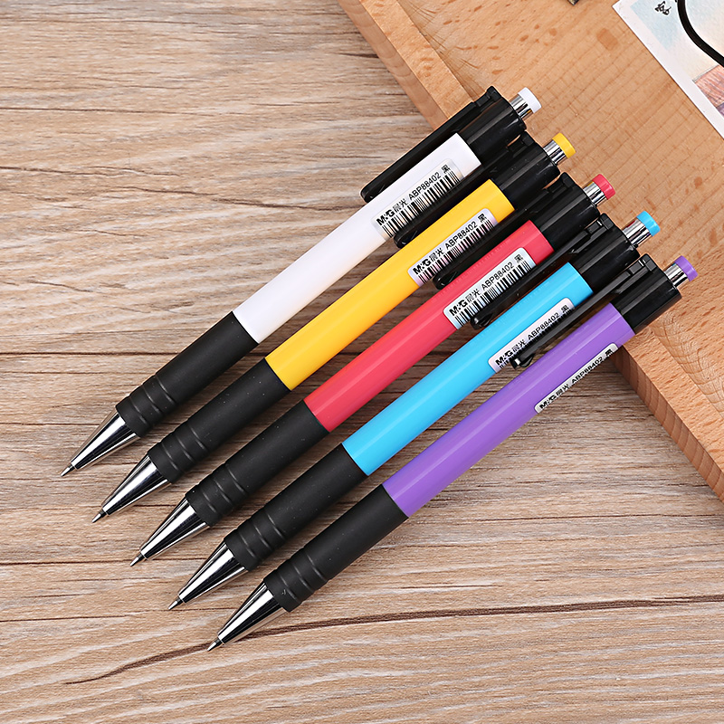 M&G 120/140pcs Retractable Ballpoint Pen 0.7mm with 100 refills blue black red Ball Point Pen Pens for school office supplies