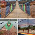 4mm~9mm Colorful Nylon Braided Rope Home Playground Safety Net Cord Sunshade Nets Fixing String Tent Rope