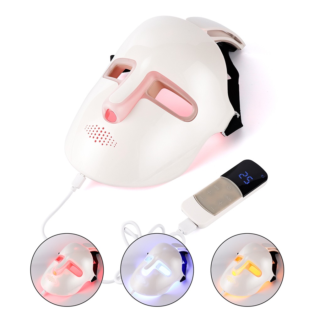 Triangle Design 3 Colors LED Facial Mask Photon Light Therapy Anti-aging Anti Acne Wrinkle Removal Skin Tighten Skin Care Tools