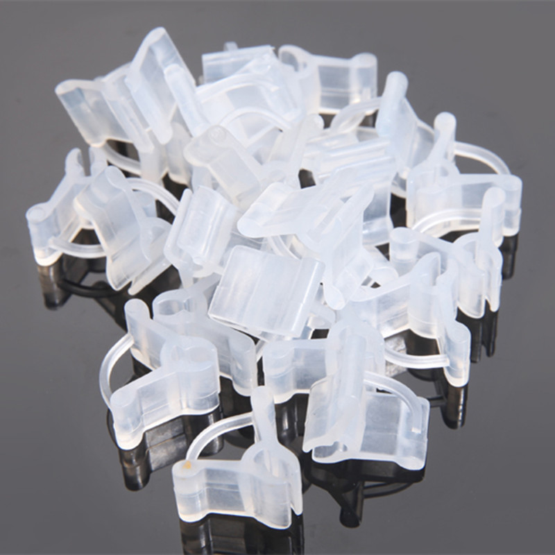 100pcs! Seedlings Grafted Branches Clip Flower Seedlings In Plastic Connecting Parts Arts Grafted Nursery Accessories