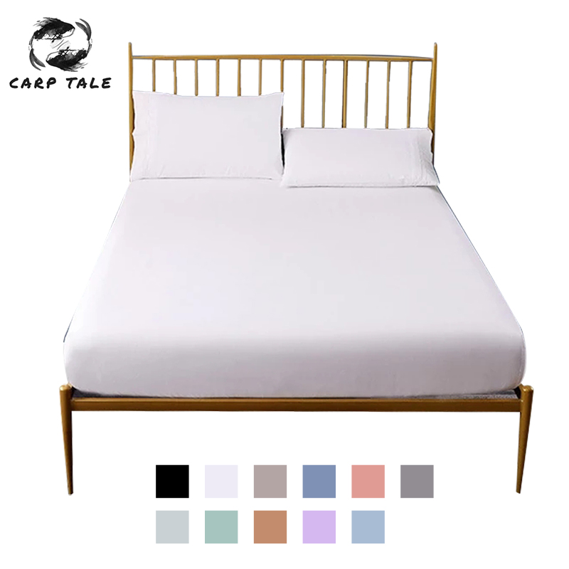 11 Colored Mattress Protector Cover Solid Color Hypoallergenic Anti-mite Bed Sheet Mattress Pad Queen Size Cover 2M*2M Size