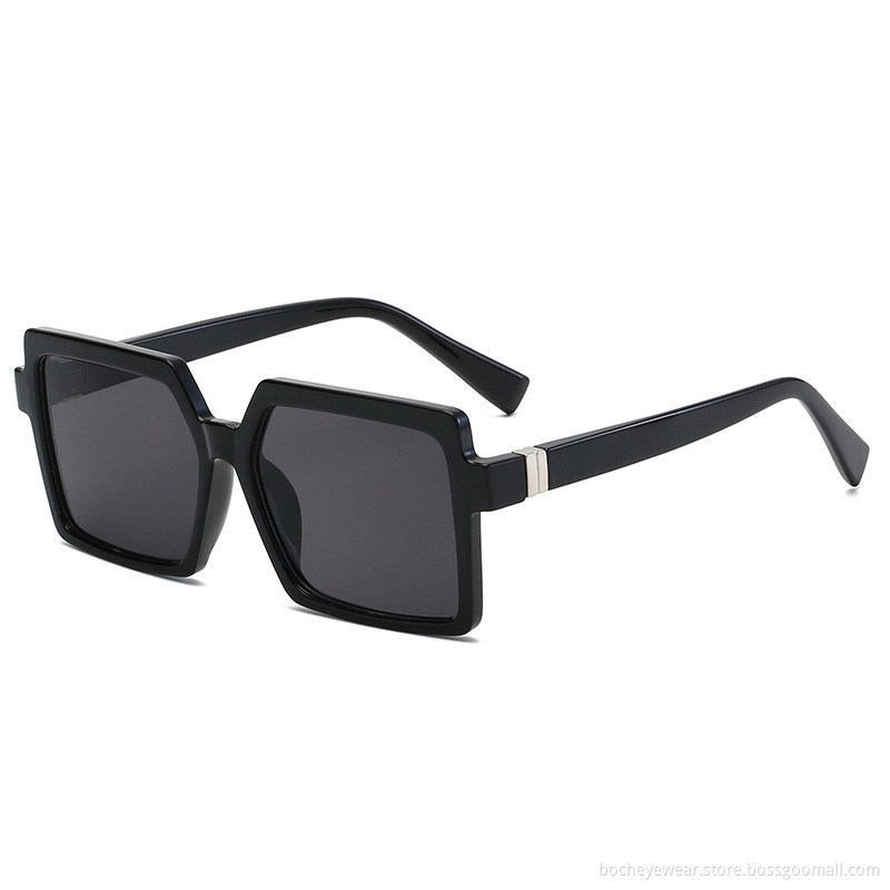 New European and American retro square Sunglasses men's and women's jelly Sunglasses big frame street shooting sunglasses s