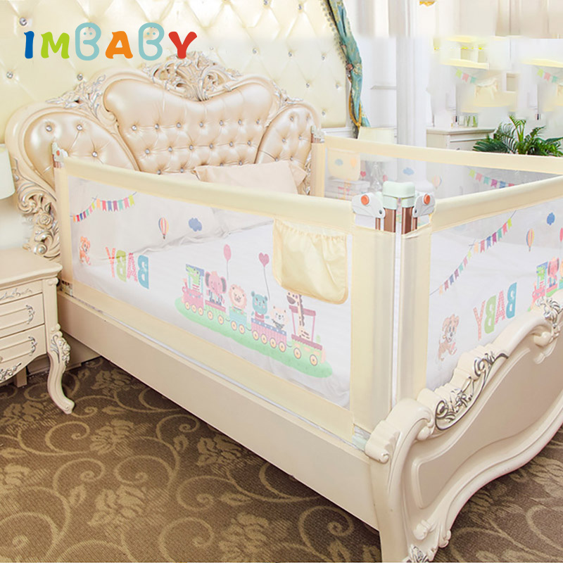 IMBABY Baby Bed Fence Barrier Bed Fence child Barrier for beds Crib Rails Baby Bed Fence Safety Gate Baby Barrier Safty Playpen