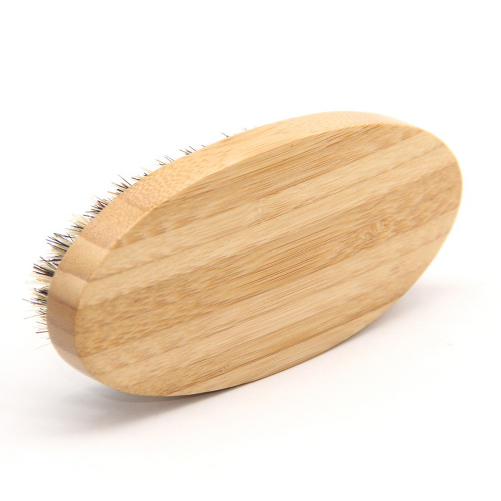 Natural Boar Bristle Beard Brush For Men Bamboo Face Massage That Works Wonders To Comb Beards and Mustache Drop shipping