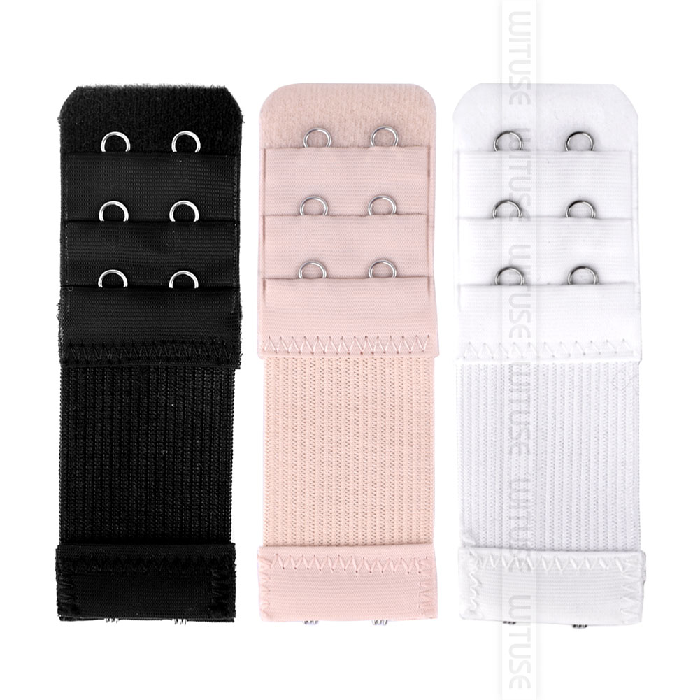 3 Rows Soft Bra Extender Strap Extension 3 Colors Women Intimate Belt Buckle Replacement Clasp Sewing Tool Intimates Accessories