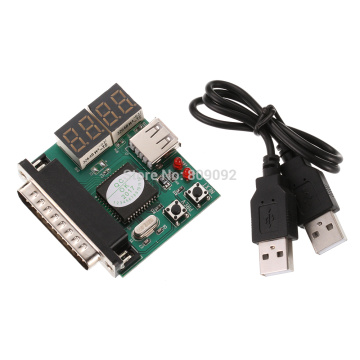 Computer 4-Digit Laptop PC Motherboard USB& PCI Analyser Diagnostic Test Post Card Tester for Notebook Laptop