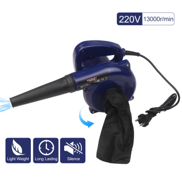 Leaf Blower 3-in-1 Yard Blower Vacuum 600W Cleaner for Car Air Pump for Inflatables with Dust Collector Bag and Taper Nozzle