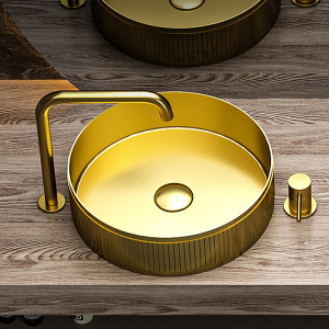 Strip Surface Table Top Bathroom Sink Round