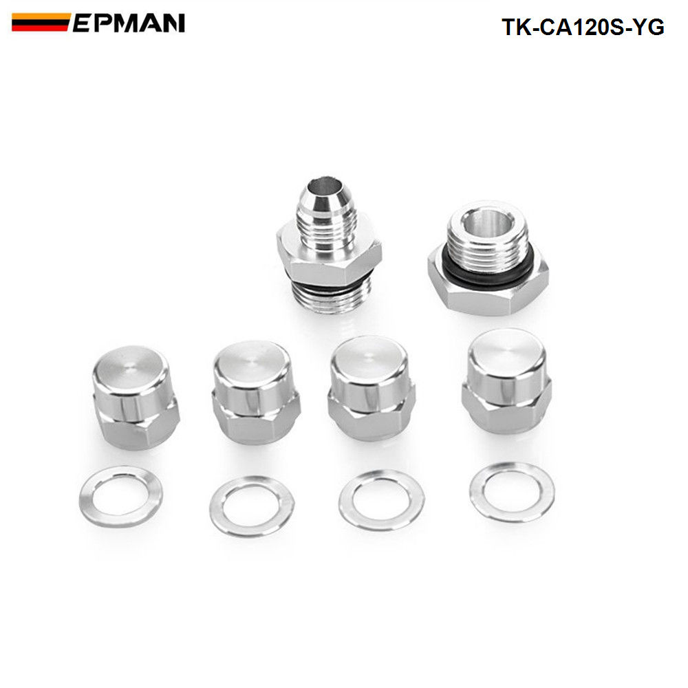 EPMAN Sport Fuel Pump Bracket Billet Aluminium Assembly Outlet Manifold In Silver For 044 fuel pump For Jeep Wrangler TK-CA120S