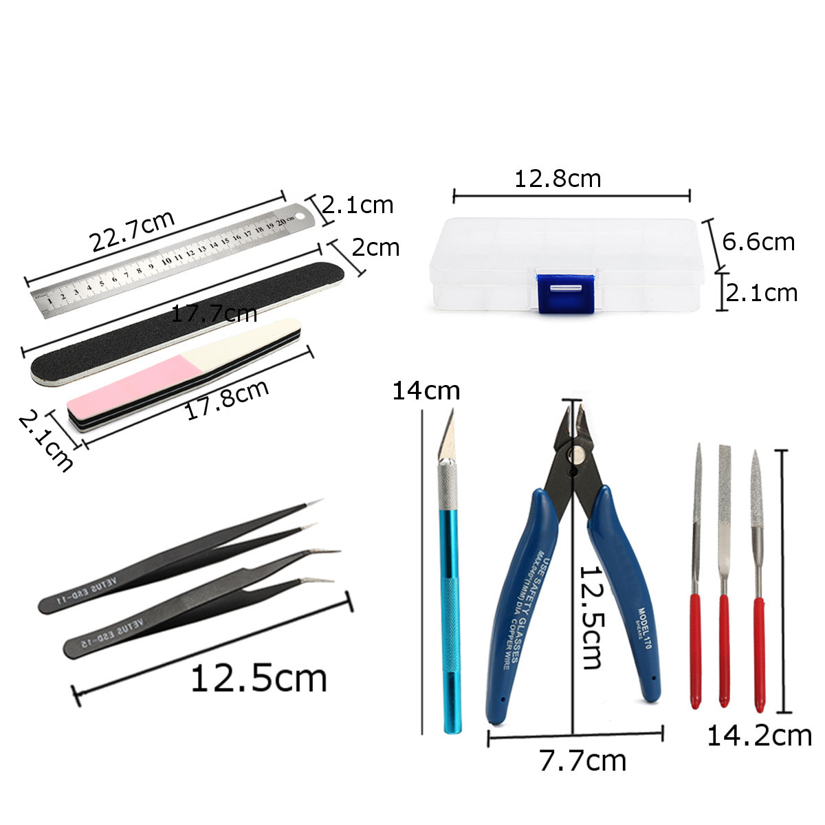 Model Building Tools Combo For Gundam Tools Military Hobby Model DIY Accessories Grinding Cutting Polishing Tools Set New