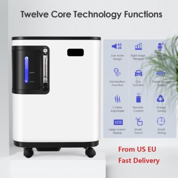 TTLIFE Household Oxygen Concentrator 1-3L/min Adjustable Oxygen Machine 93% ± 3% Oxygen Concentration Air Purifiers With LED