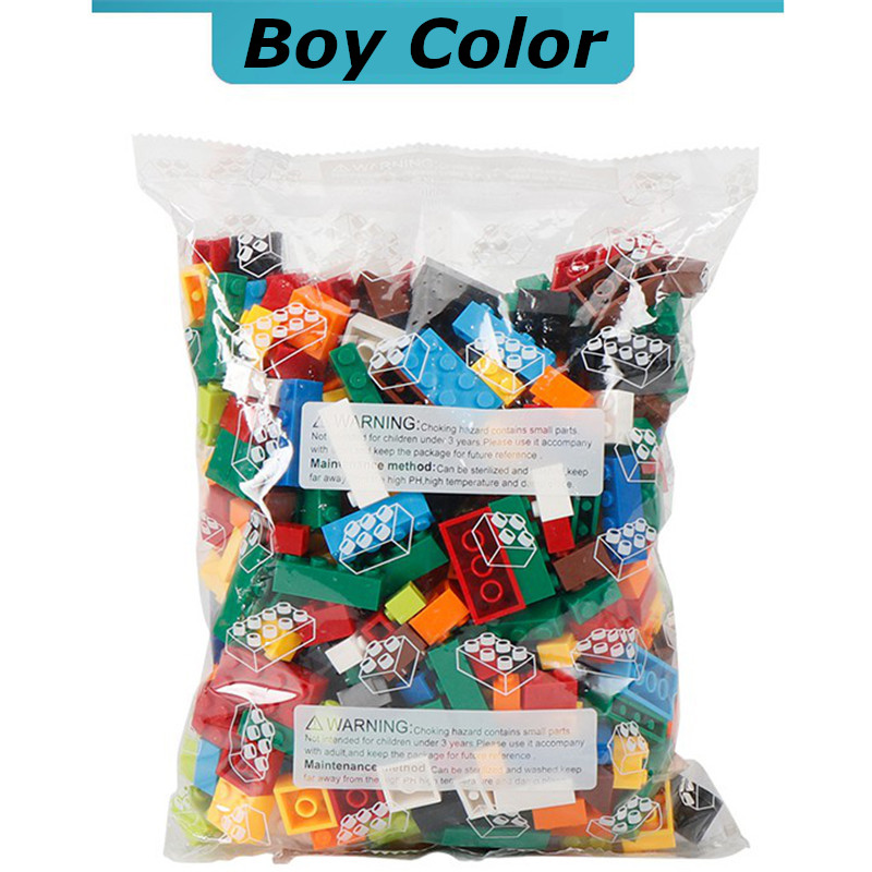 Pickwoo D4 200 to 1500 Pcs Building Blocks Boy and Girl Color Small Size City Diy Creative Bricks Bulk Model Figures Kids Toys