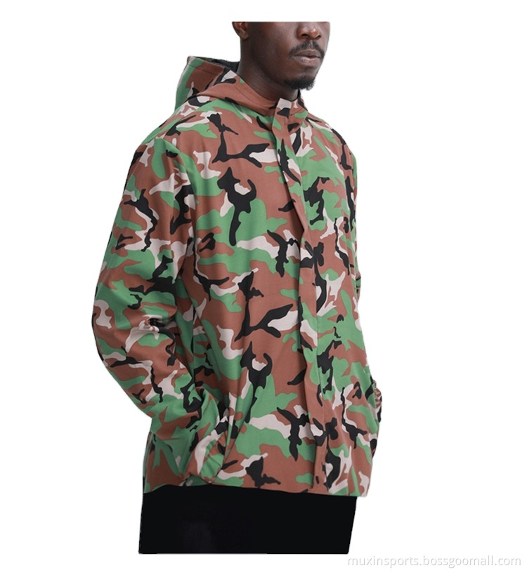 Wholesale Camo Men Workout Jacket Full Zip