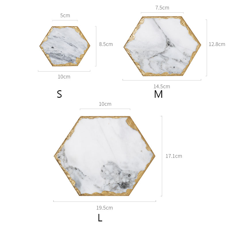 JINSERTA Marble Storage Tray Retro Jewelry Display Plate Cosmetic Organizer Food Container Tea Coffee Milk Serving Tray Gifts