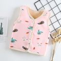 2020 new Toddler Vest Cotton Printed Kids Thick Waistcoats Infant Winter Thick Warm Outerwear Children Baby Boys Girls Clothing
