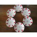 (SET OF 6) Authentic Turkish Traditional Porcelain Tea Saucer, CHEAPEST PRICE