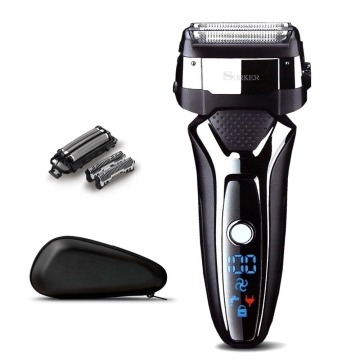 Men's Turbo foil shaver close Professional electric shaver waterproof razor finishing tool rechargeable shaving machine barber